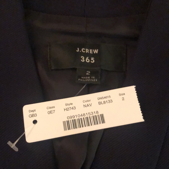 J. Crew Going-Out Blazer in Stretch Twill - Navy - New with Tags - Picture 11 of 16